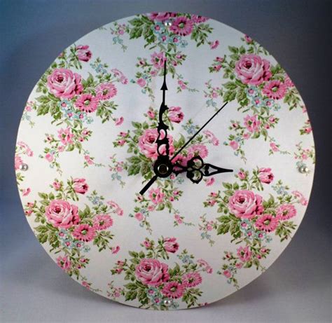 Unavailable Listing On Etsy Floral Wall Clocks Floral Wall Rose Clock