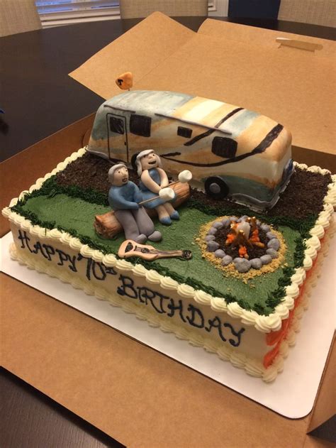 Rv Cake Camping Cake By Stephanie Gentry Camping Cakes Camper Cakes