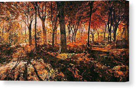 Glimpse Of Autumn 01 Canvas Print Canvas Art By Am Fineartprints