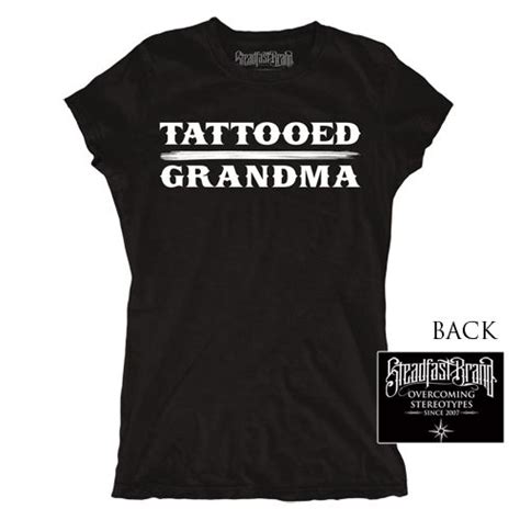 Tattooed Grandma Tattoo T Shirts Mom Tattoos Grandma Tattoos