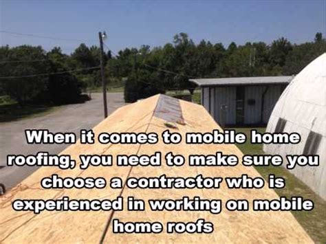 The supply of mobile home roofers is increasing, and that leads to competitive pricing. Mobile Home Rubber Roofing Southport NC - YouTube