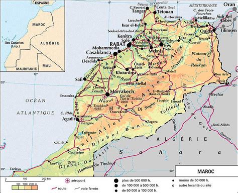 Carte Detaillee Du Maroc Gratuite Info ≡ Voyage Carte Plan