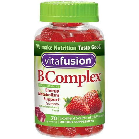 3 Pack Vitafusion B Complex Adult Gummy Vitamins 70 Ea