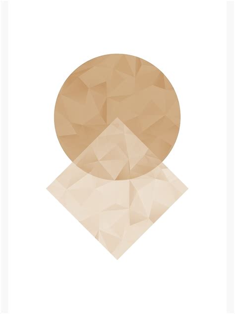 Gold Geometric Shapes Poster By Thecraftysimian Redbubble