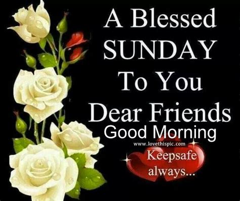 A Blessed Sunday To You Dear Friends Good Morning Sunday Sunday Quotes
