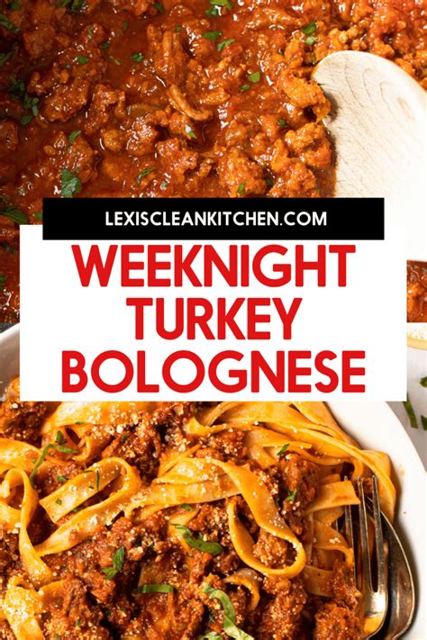 Healthy Turkey Bolognese Lexi S Clean Kitchen