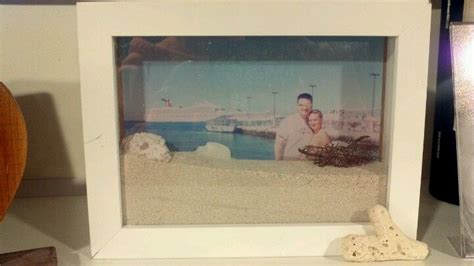 Shadow Box Frame With A Pic From Our Vacation With Sand From The Beach Beach Shadow Boxes