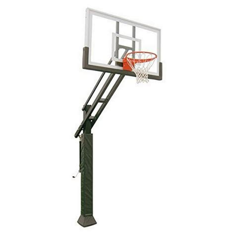 Triple Threat In Ground Adjustable Basketball Goal Hoop With 36 X 60