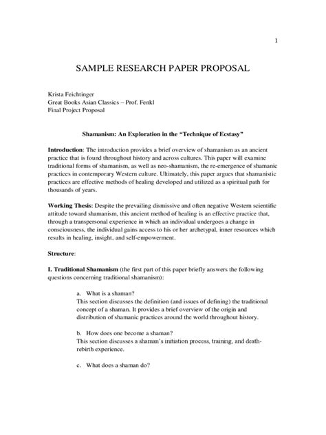 Hypothesis is the starting point of a proposed experiment, proposal. Research Proposal Sample - 6 Free Templates in PDF, Word ...