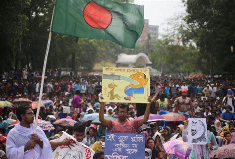 Tens Of Thousands Rally As Bangladesh Job Protests Spread New Straits