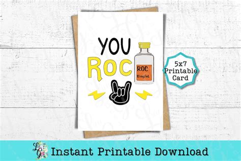 Anesthesia Printable Card Instant Digital Download You Roc Anesthesia