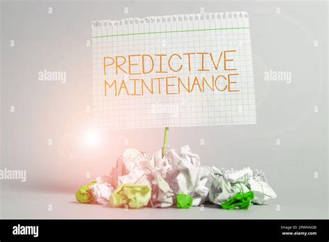 Text Sign Showing Predictive Maintenance Business Idea Predict When
