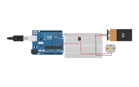 Circuit Design Arduino Npn Transistor Dc Motor Tinker