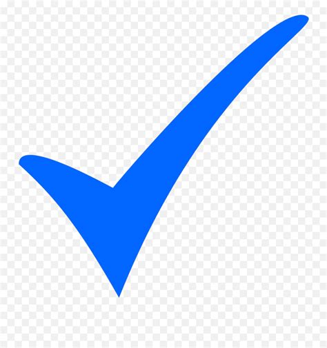 Blue Tick Emoji For Instagram Sirf Transparent Blue Check Mark