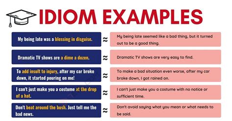 Idiom Examples Popular Examples Of Idioms In English Efortless English