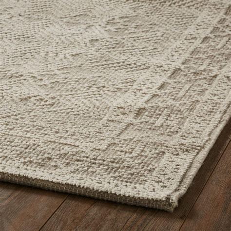 Milton Neutral And Cream Hand Knotted Wool Area Rug Winnoby