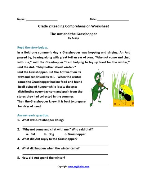 Live worksheets > english > english as a second language (esl) > reading comprehension. Second Grade Reading Worksheets | Reading comprehension ...