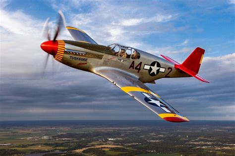 P 51c Mustang Tuskegee Airmen Sustains Damage Will Rise Above To Fly Again