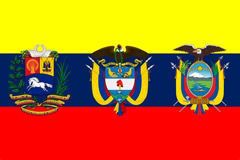 Monarchy, was a monarchic union between the crowns of the austrian empire and the kingdom of hungary in central europe. Great Colombia flag in style of Austria-Hungary flag ...