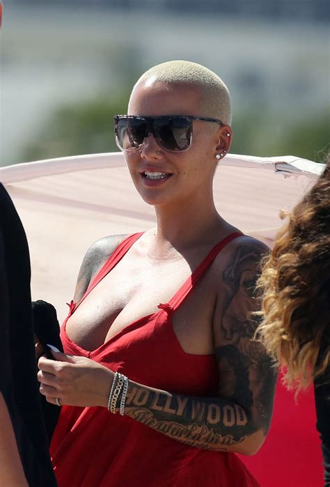 Amber Rose Cleavage The Fappening 2014 2019 Celebrity
