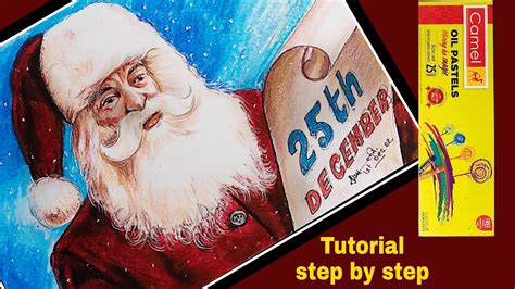 Unbelievably Realistic Drawing Of Santa Claus With Oil Pastels