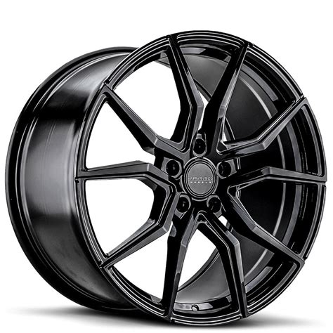 1920 Staggered Varro Wheels Vd19x Gloss Black Spin Forged Corvette