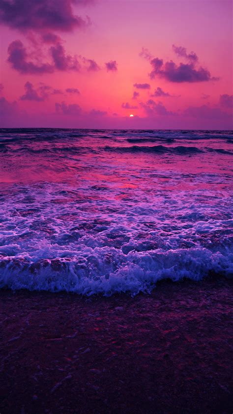Sea Sunset Horizon Beach Wallpaper 1080x1920