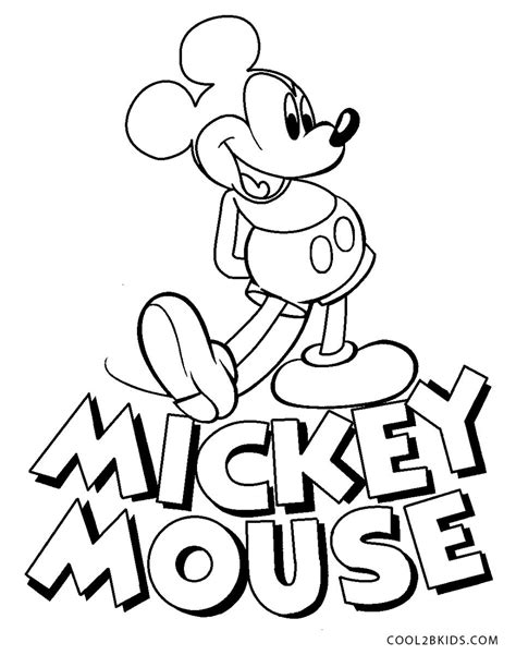 Mickey Mouse Para Colorear Dibujos Para Imprimir Y Pintar Kulturaupice