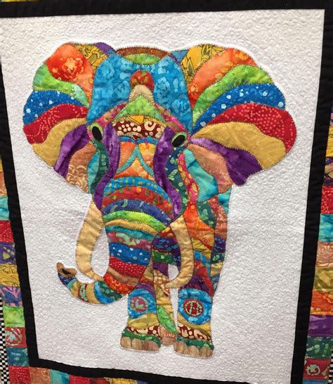 Crazy Quilting By Hand Crazyquilting Elephant Quilt Elephant Quilts