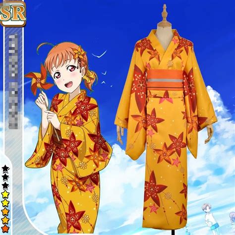 Customize Aqours Love Live Sunshine Takami Chika Bathrobe Kimono Cosplay Costume For