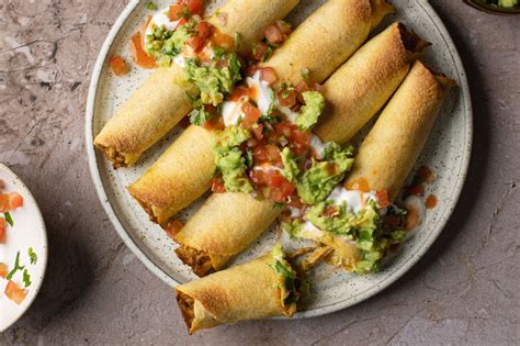 Rolled And Baked Chicken Or Beef Tacos Easy Recipe