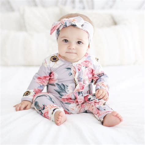 Romper Bodysuit Posh Peanut Luxury Baby Basics Newborn Outfit