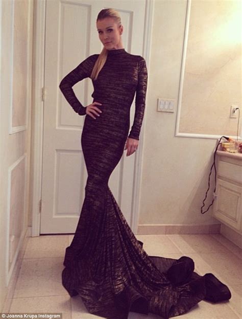 Joanna Krupa Goes Bra Less Under Sheer Dress At Charity Gala Daily Mail Online