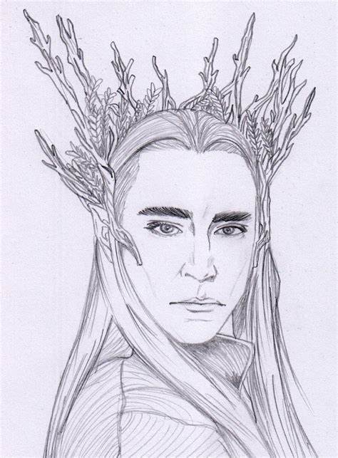 Thrandruil Coloring Page Thranduil Sketch By Aenea Jones On