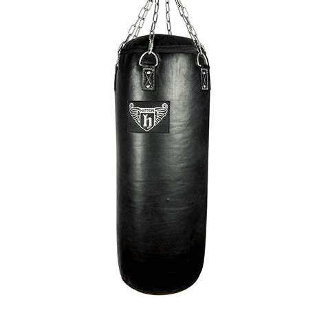 Special textile filling is the best choice for a heavy punching bag. Heavy Bag 100 x 40 cm Leather - Hatton Boxing