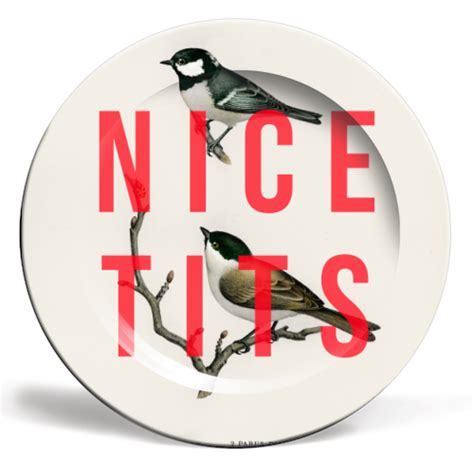 Nice Tits Ceramic Dinner Plate By The 13 Prints Buy Dinner Plates With Stunning Designs On