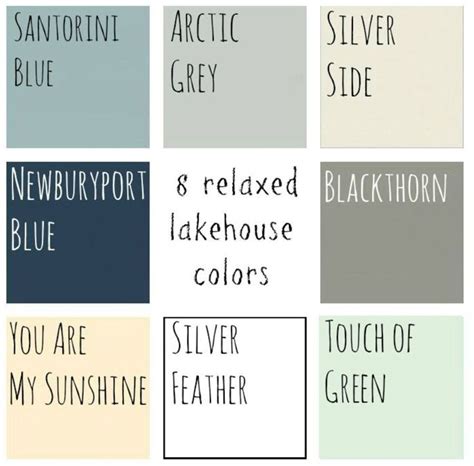 Perfect Lakehouse Colors Paint Colors For Home Color Palette