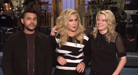 Watch Amy Schumer The Weeknds SNL Promos