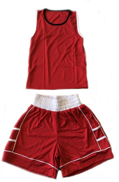 Pro Amateur Boxing Uniform Set Red Pabusr