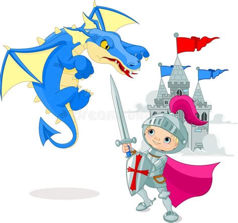 Knight fighting a dragon. A brave knight fighting with a dragon , #ad, #fighting, #Knight, # ...