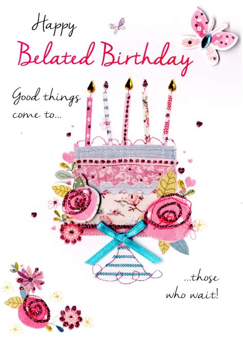 Belated Birthday Card Wishes Printable Templates Free