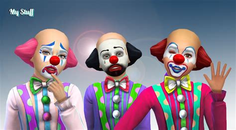 Mystufforigin Clown Hair For Kids ~ Sims 4 Hairs Clown