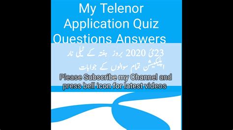 23 May 2020today Telenor Answerstest Your Skillstoday My Telenor