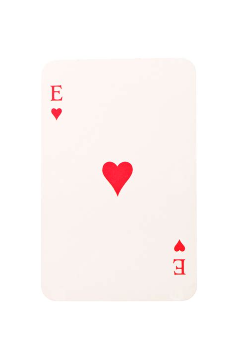 Ace Of Hearts Red Symbol Heart Shape Red Png Transparent Image And