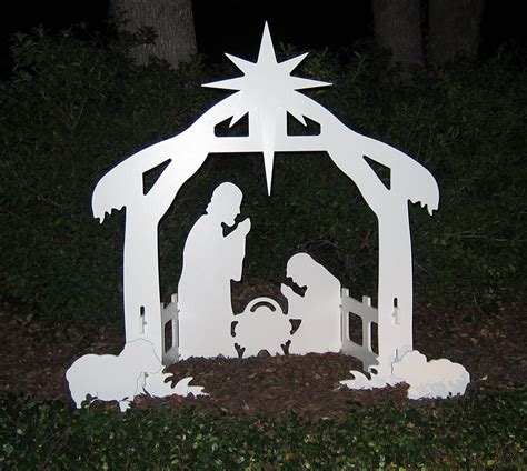 Nativity Scene Yard Silhouettes Displays Christmas Wikii