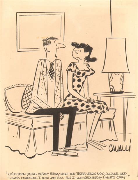 Dick Cavalli ~ Couple Dating Gag ~ Humorama 1954 9 X 13 Ebay