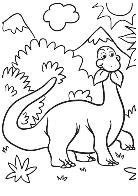 Desenho Para Colorir Dinossauro