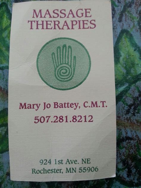 Massage Mary Jo Battey Massage Therapy Mary Mindfulness Book Cover
