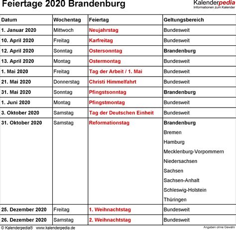 Feiertage für das bundesland bayern im jahr 2021. Feiertage Brandenburg 2021, 2022 & 2023