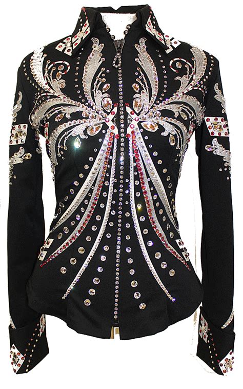 Black Silver And Red Jacket Western Show Clothes Showmanship Outfit